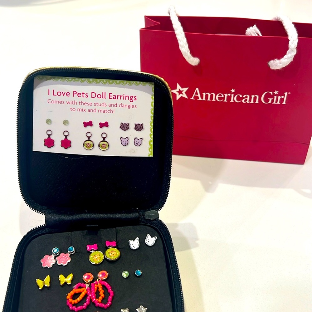 American girl doll earrings + Leah Clark earrings